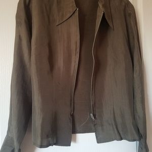 Ladies zip up blouse